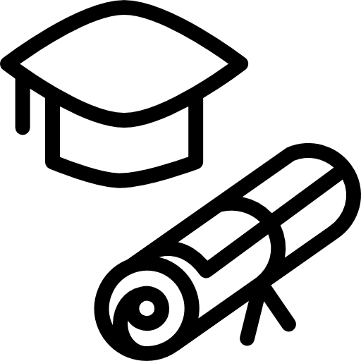 graduación icono gratis