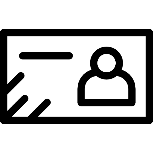 tarjeta de identificación icono gratis
