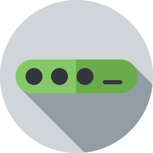 Password Flat Circular Flat Icon