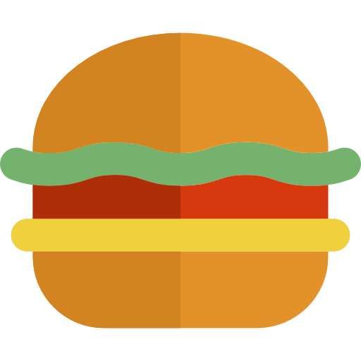 Burger Basic Rounded Flat icon