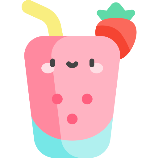 Milkshake Kawaii Flat icon