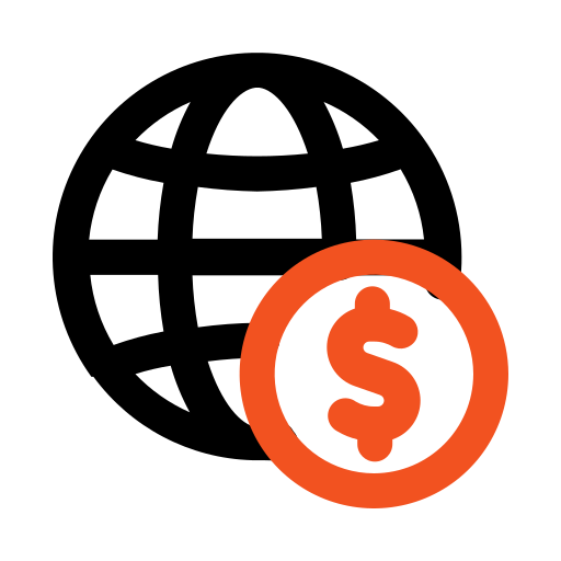 economía global icono gratis