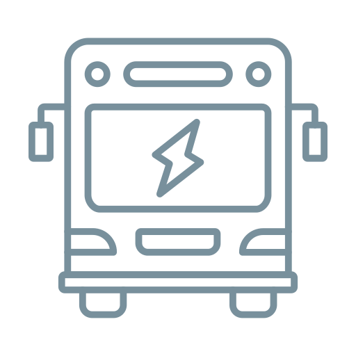 autobús eléctrico icono gratis