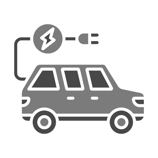 Electric car free icon
