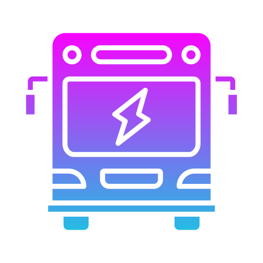 autobús eléctrico icono gratis