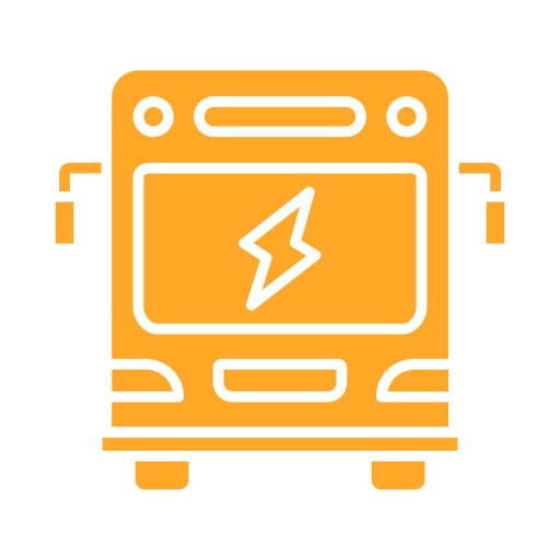 Ônibus elétrico grátis ícone Ônibus elétrico grátis ícone