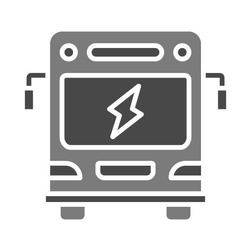 Electric bus free icon