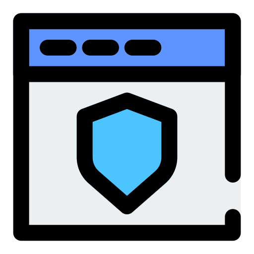 sitio web de shield icono gratis