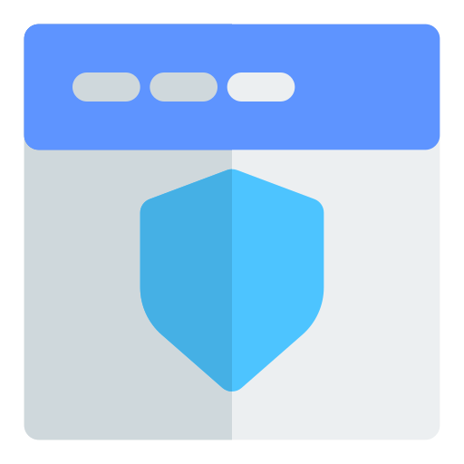 sitio web de shield icono gratis