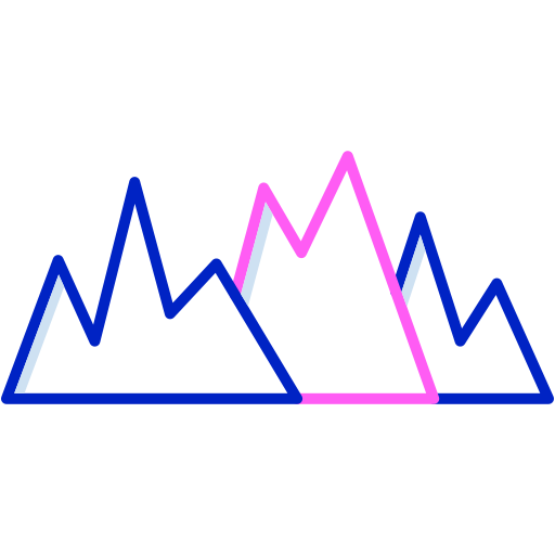 montañas icono gratis