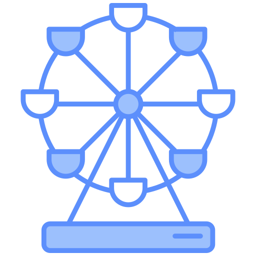 rueda de la fortuna icono gratis