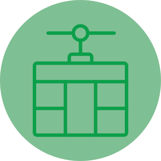 cabina del teleférico icono gratis