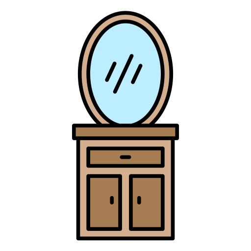 table de maquillage Icône gratuit