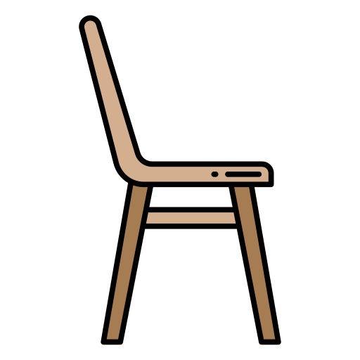 silla de madera icono gratis