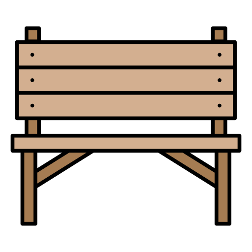 silla de madera icono gratis