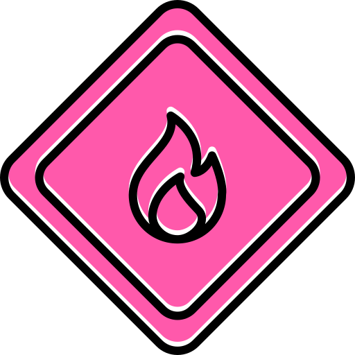 Flammable materials free icon Flammable materials free icon