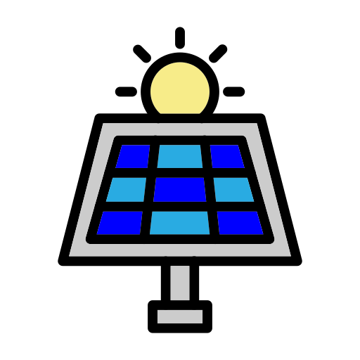 energía solar icono gratis
