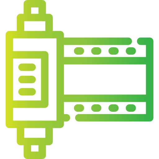 carrete de película icono gratis