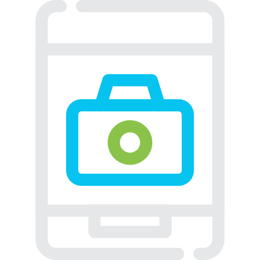 cámara del teléfono icono gratis
