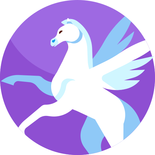 Pegasus Geometric Flat Circular Flat icon