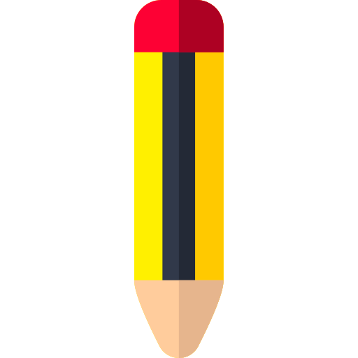 Pencil Basic Rounded Flat Icon