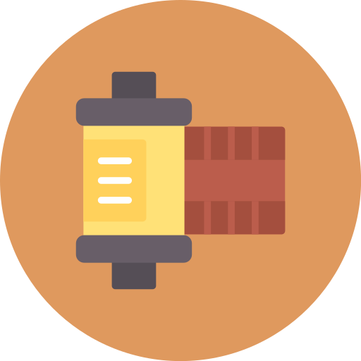 rollo de película icono gratis