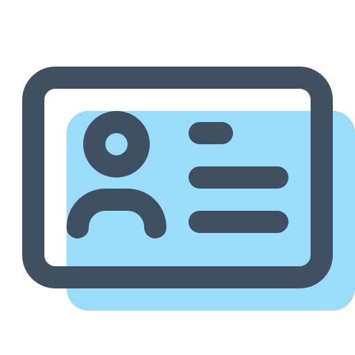 Удостоверение личности бесплатно иконка