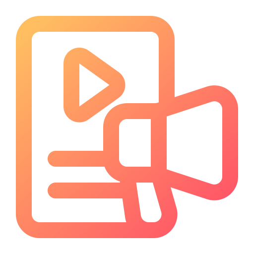 marketing de vídeo grátis ícone