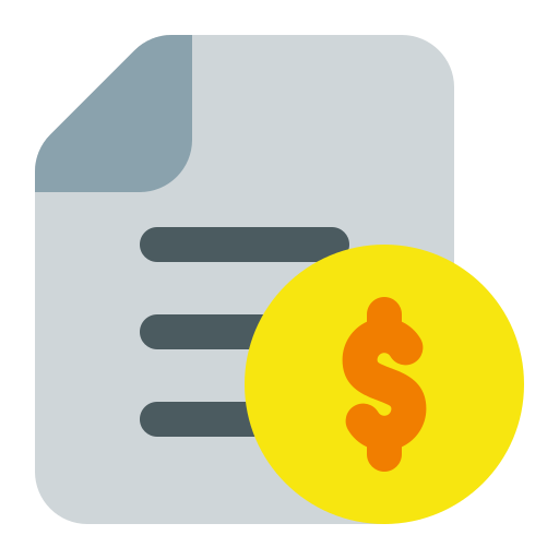 documento financiero icono gratis