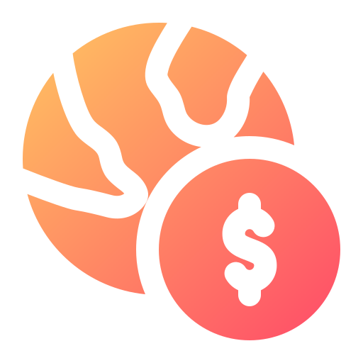 finanzas mundiales icono gratis