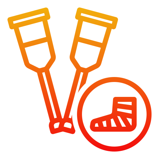 muletas icono gratis