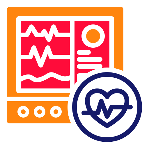 monitor de frecuencia cardíaca icono gratis