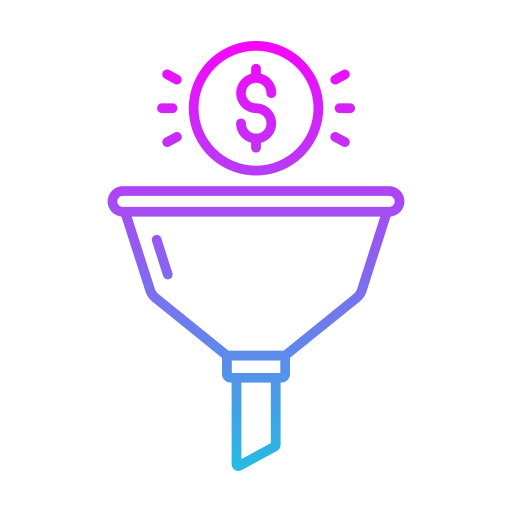 Воронка продаж бесплатно иконка Воронка продаж бесплатно иконка