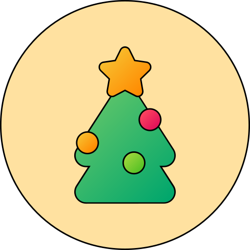 árbol de navidad icono gratis