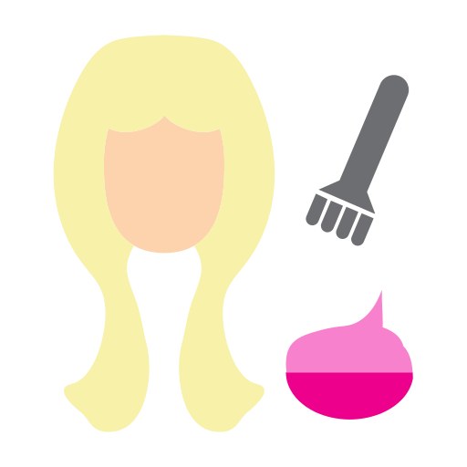coloración del cabello icono gratis