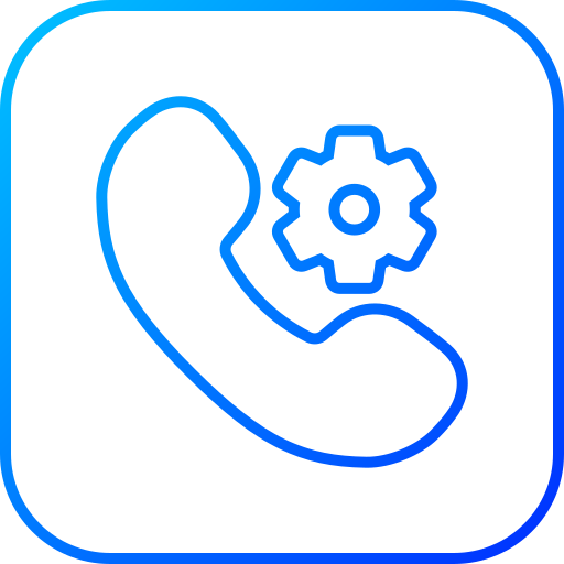 servicio telefónico icono gratis