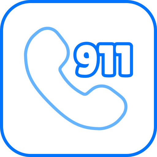 llamada al 911 icono gratis