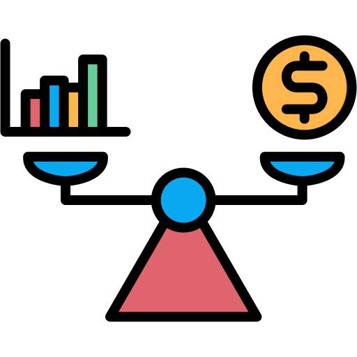 equilibrio presupuestario icono gratis