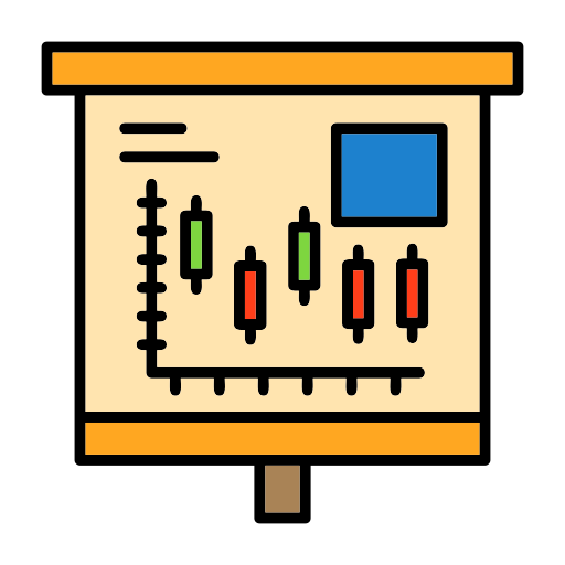 gráfico de velas icono gratis