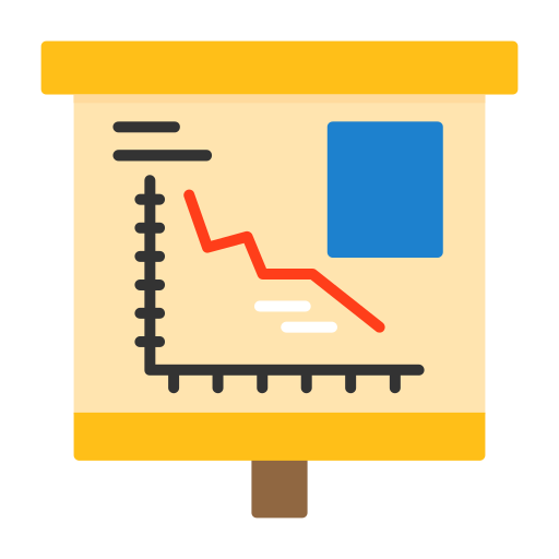 Declining free icon Declining free icon