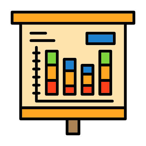 gráfico de barras apiladas icono gratis