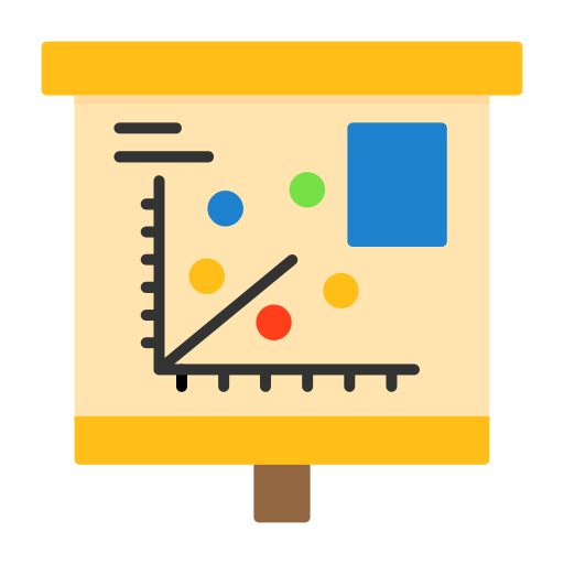 diagrama de dispersión icono gratis