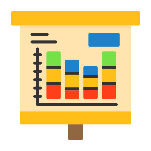 gráfico de barras apiladas icono gratis