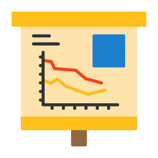 gráfico de líneas icono gratis