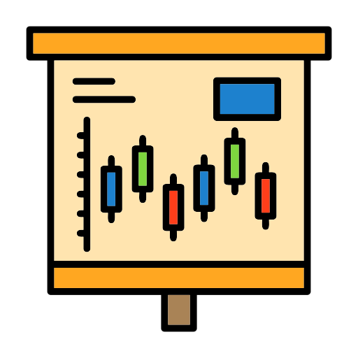 gráfico de velas icono gratis