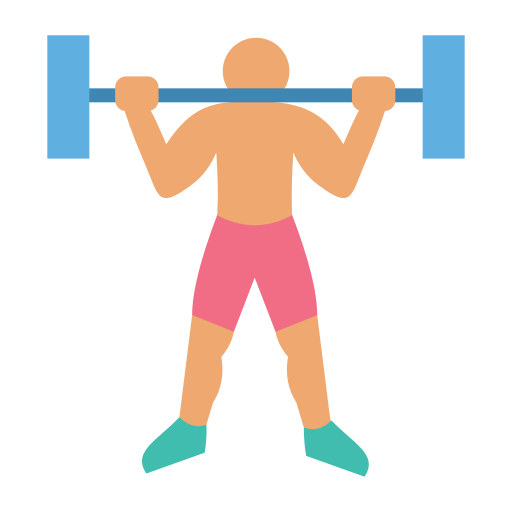 press de hombros icono gratis