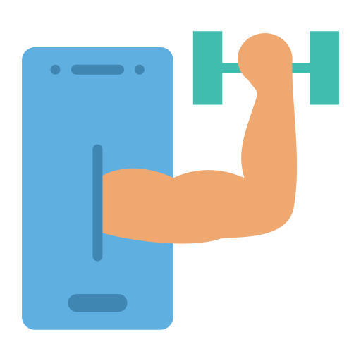 aplicación de fitness icono gratis