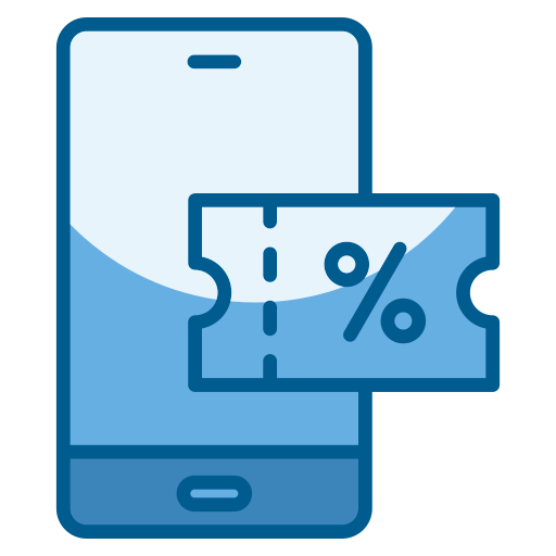 cupones digitales icono gratis