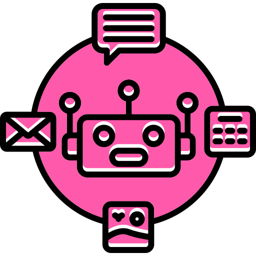 robot conversacional icono gratis