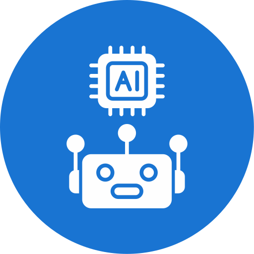 asistente de inteligencia artificial icono gratis